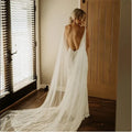 The Amélie Draped Bridal Cape Veil