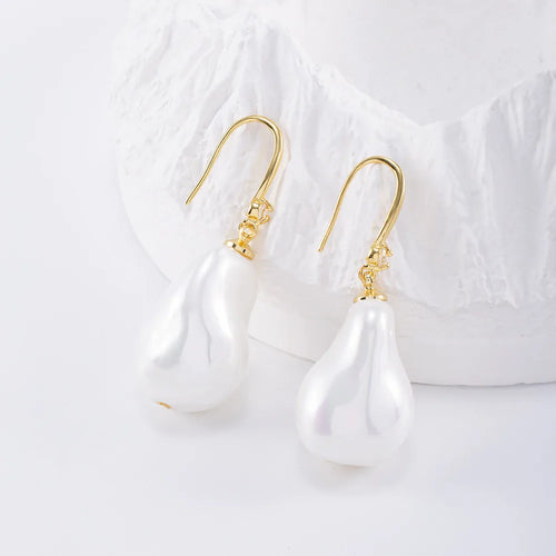 Baroque Pearl Bridal Earrings